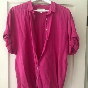 Xirena Channing short sleeve cotton shirt